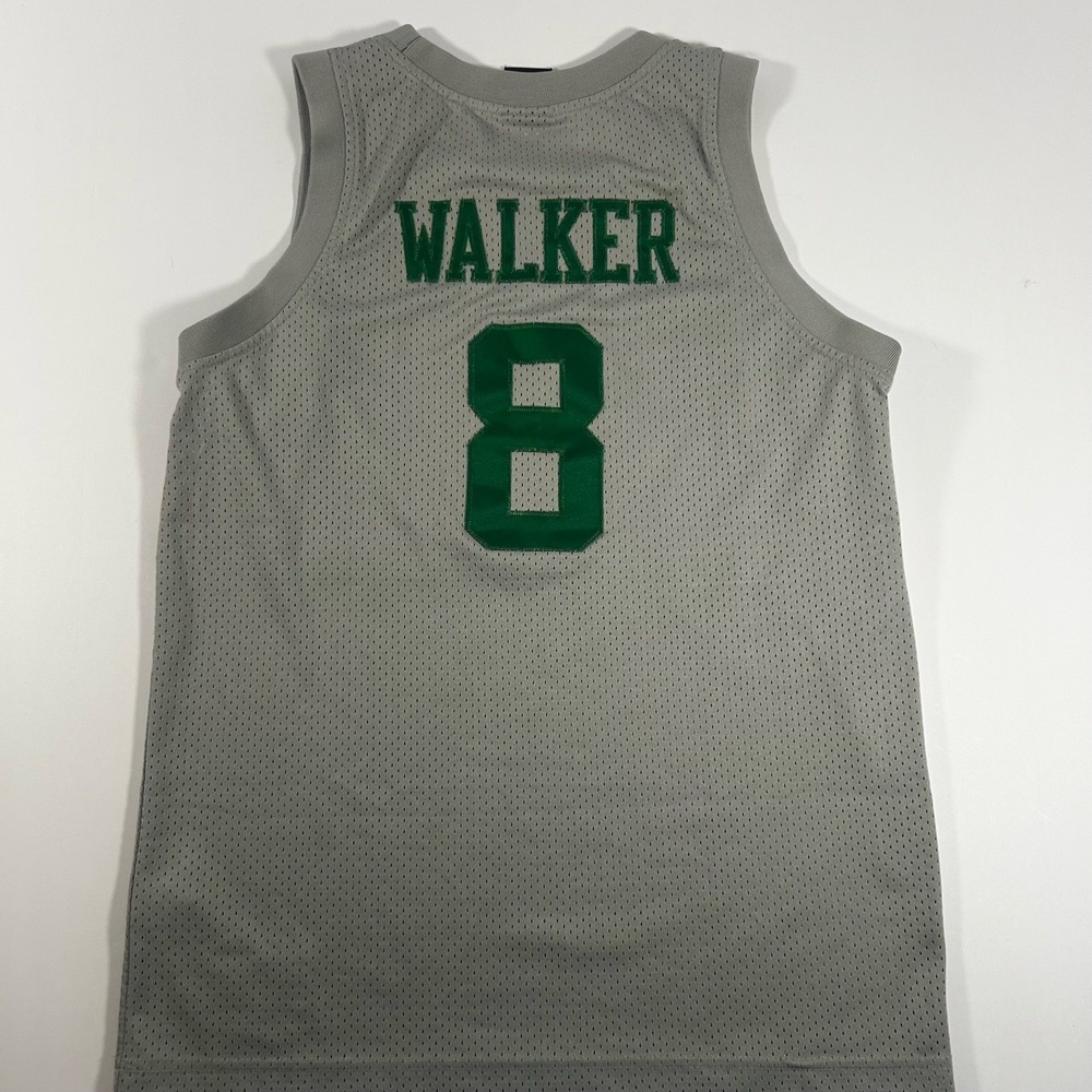 Nike Youth Large 14-16 Grey Boston Celtics Walker 8‎ Perforated NBA Jersey - Picture 8 of 9